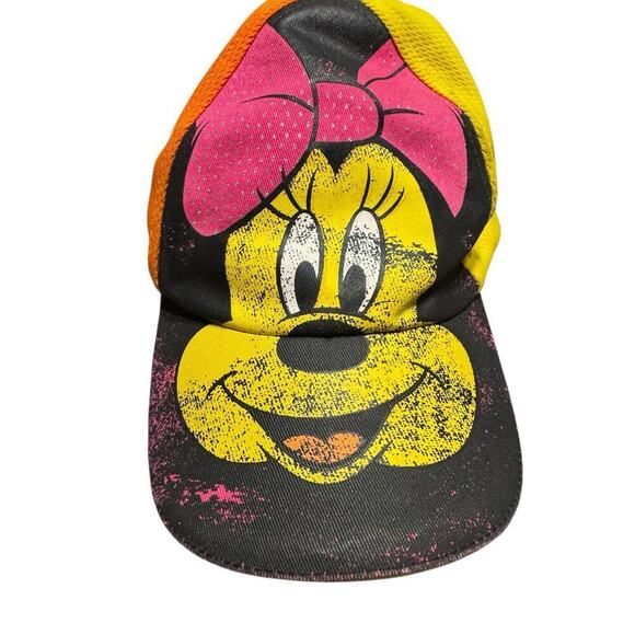 Disney Minnie Mouse Hat Girls One Size Pink Yellow Black - Picture 1 of 6